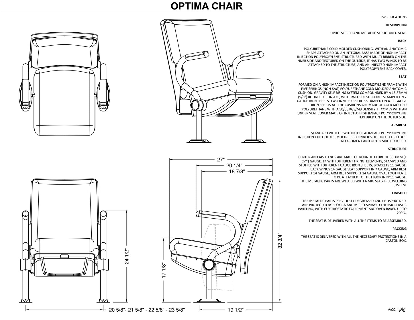The Optima fixed back new theater auditorium seats Celebrity Seating 04