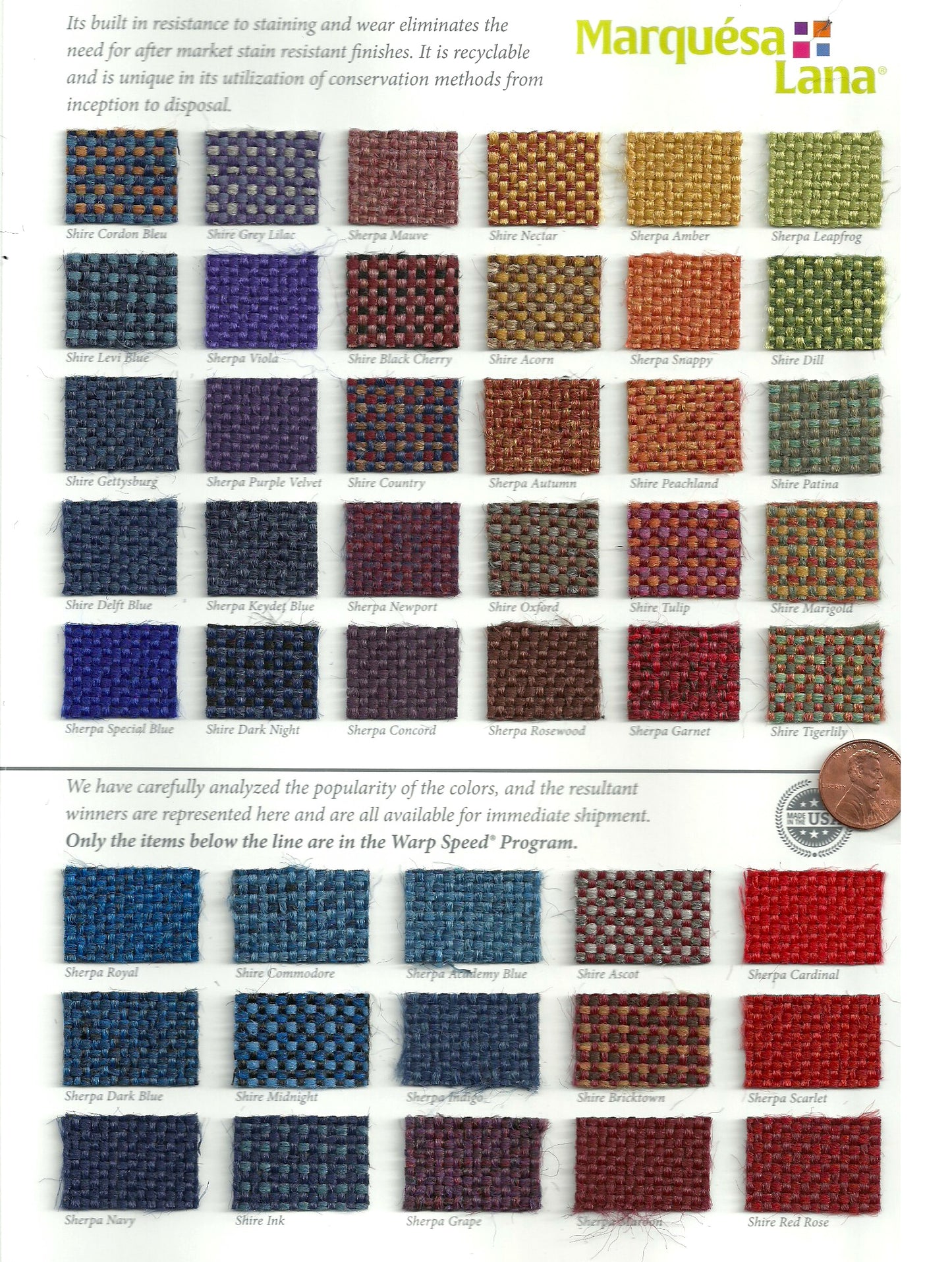 Absecon Mills theater seating fabric swatch board 02