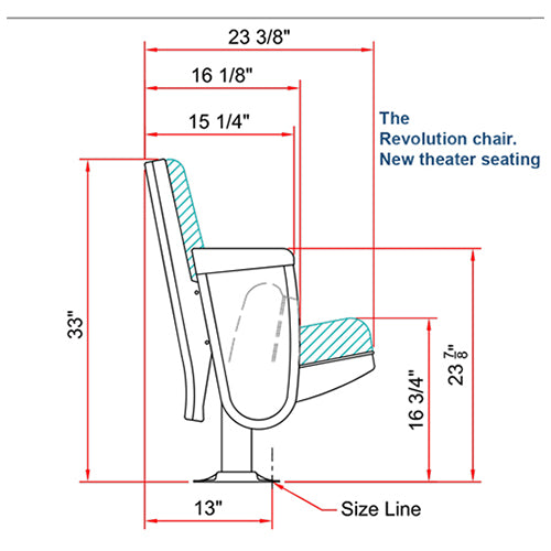 Auditorium Chairs Dimensions The Revolution Fixed Back New